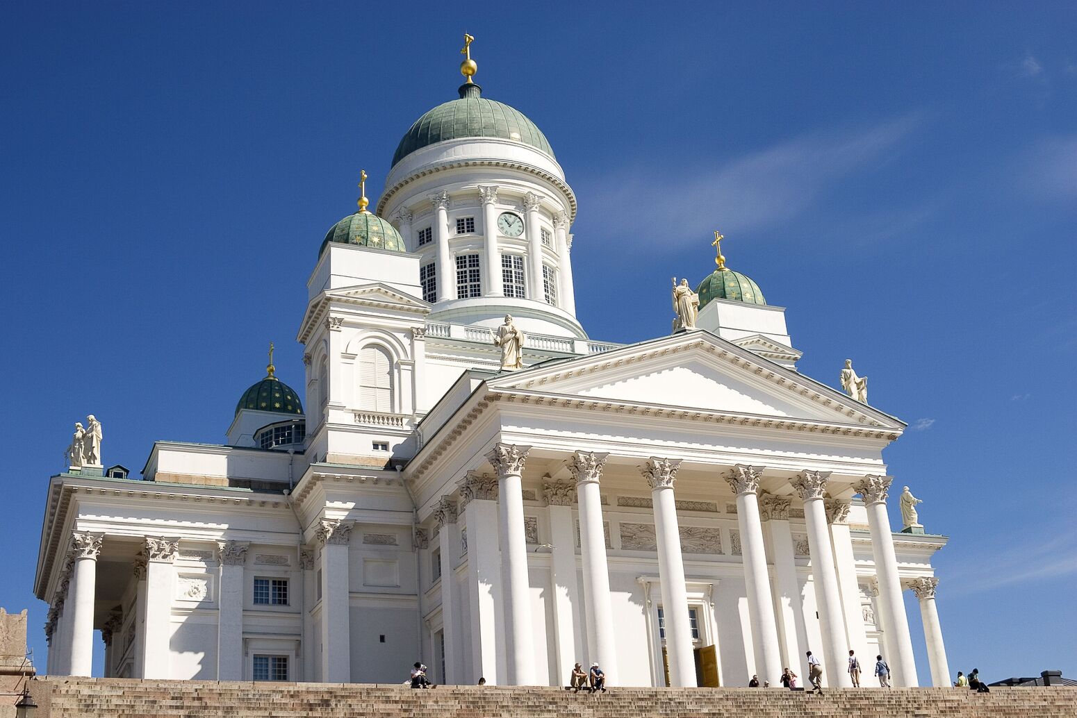 Northern Europe, cathedral, sky, Helsinki, building, Destination, Finland