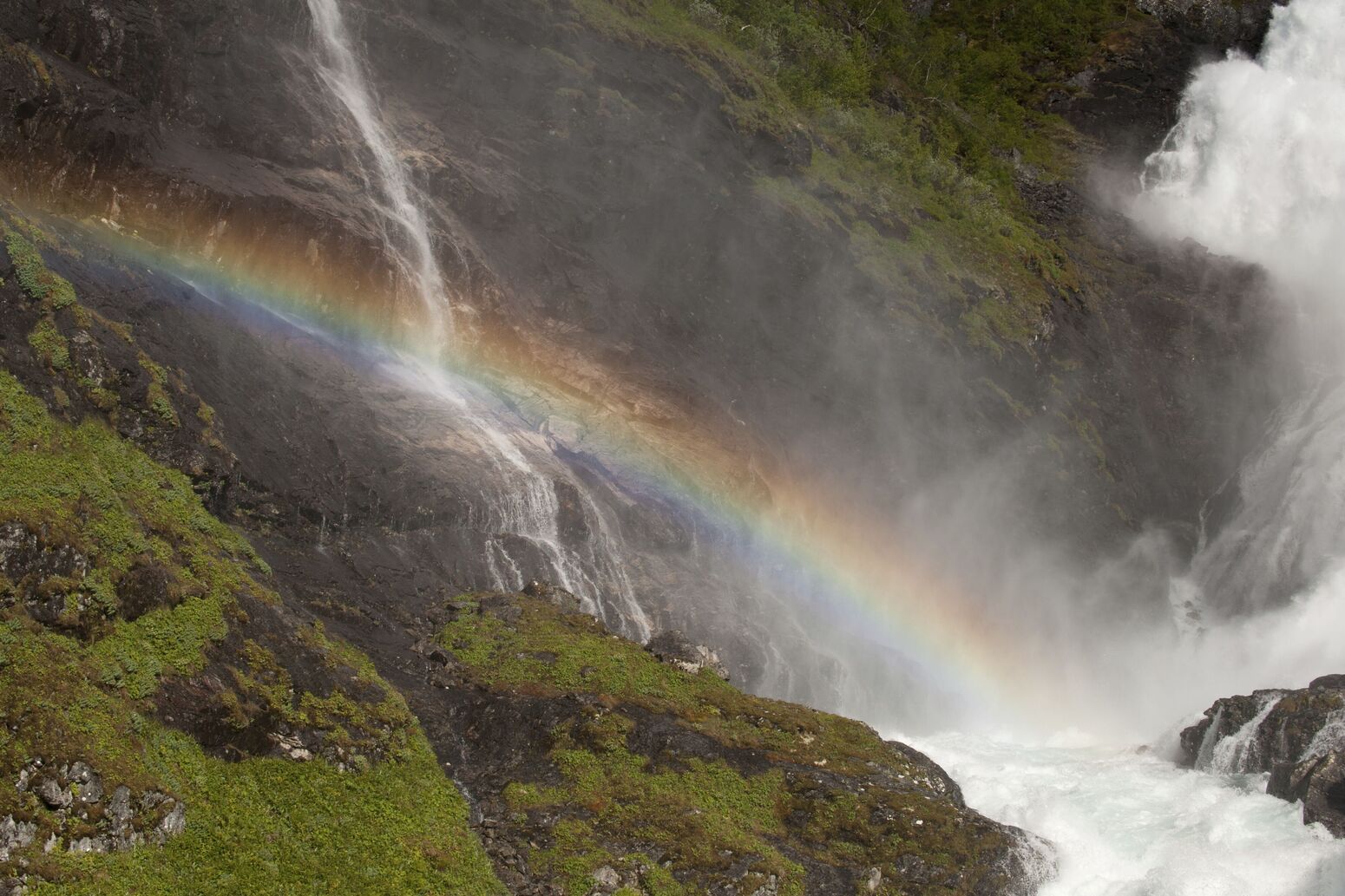 Destination, excursion, outdoor photography, Northern Europe, Norway, Flaam, Flamsbana, rainbow, fall