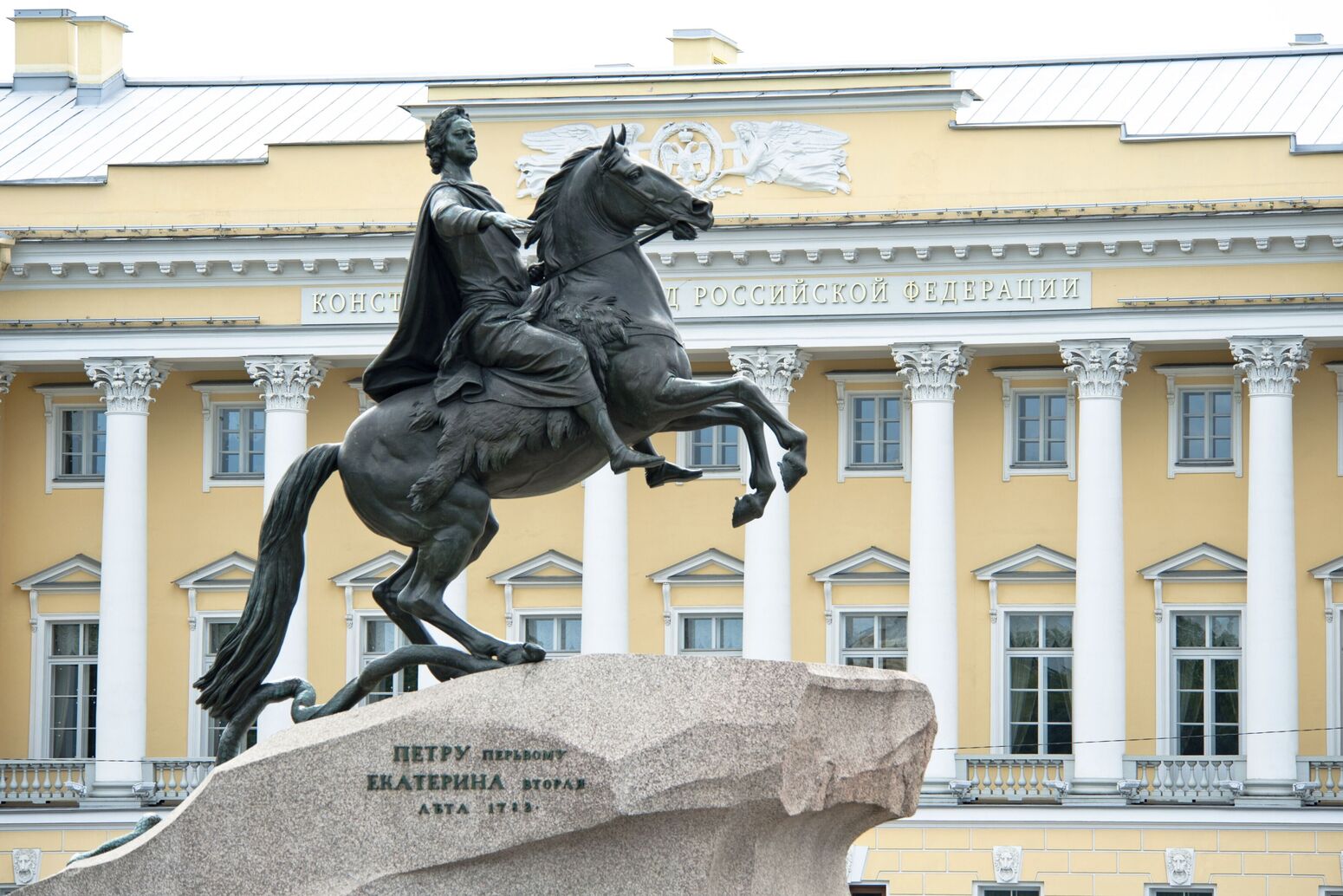 Destination, Northern Europe, Russia, St. Petersburg, Decembrist Square, Building, Statue, Sculpture, Excursion
