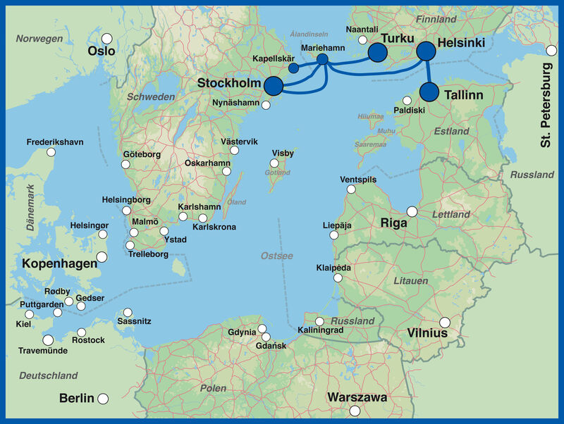 Fähre Stockholm - Mariehamn / Långnäs - Turku