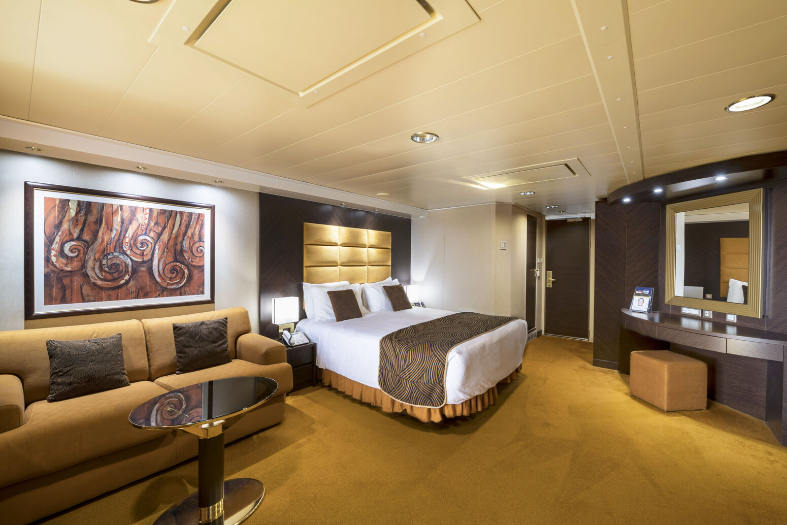 "_DSC3208-HDR.jpg" Fleet, Ship, MSC Splendida, Cabins, Suite, Double bed, Sea, 12226, Door, Sofa, Table