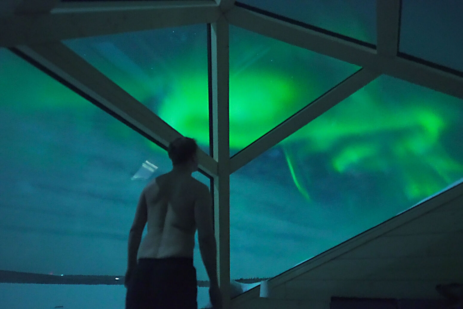antti pietikäinen, arctic sauna world, aurora borealis, harriniva, jeris, winter 2020