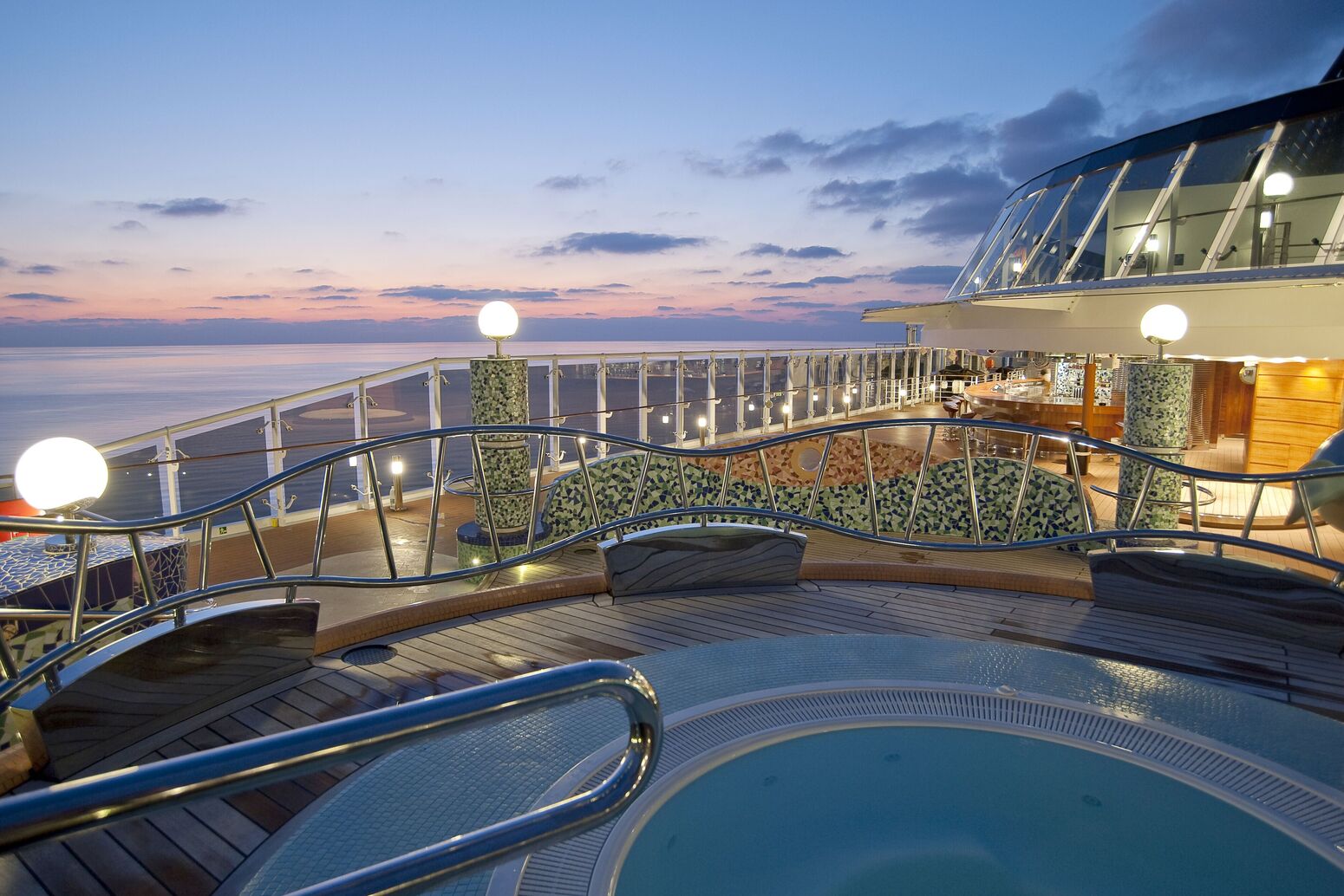 MSC Splendida, Class, Ship, Pool, Playa del Sol, Mosaic, Sky, Sunset, Fantasia Class