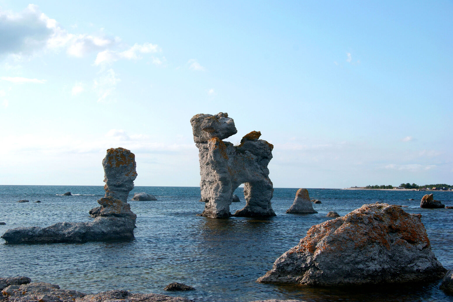 Mare Baltikum Reisen, Gotland, Fårö, Raukar, Sandsteinformationen