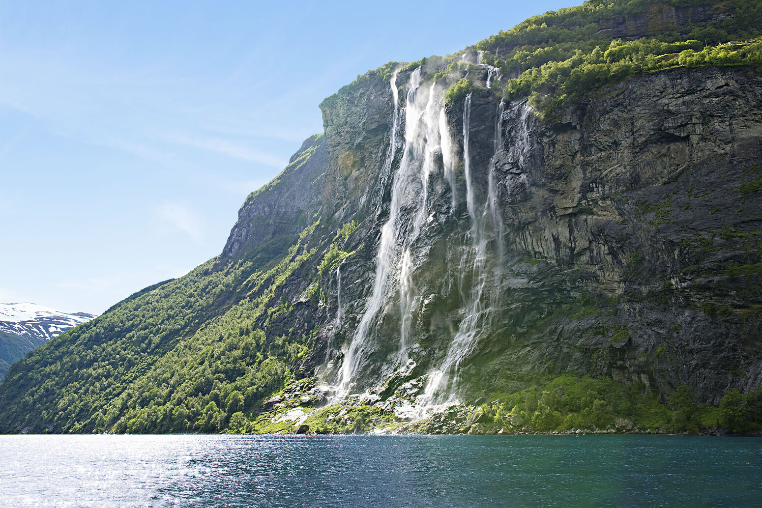 Destination, Northern Europe, Norway, Geiranger, Fjord, Waterfall, Mountain