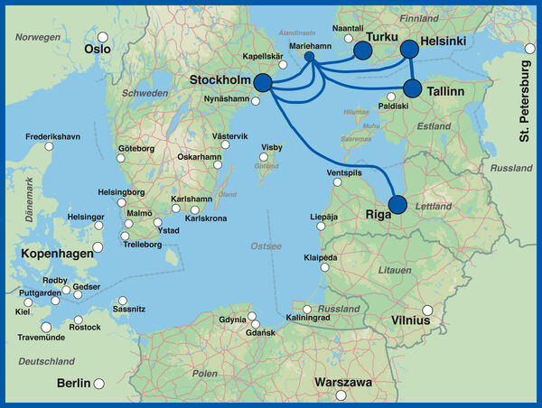Fähre Tallinn  - Mariehamn - Stockholm