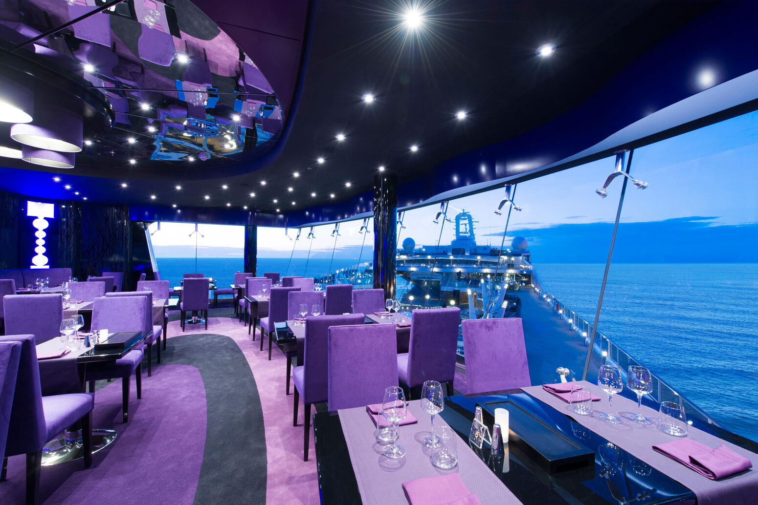 MSC Preziosa, Ship, Restaurant, Galaxy Lounge, Window, Table, Chair, Fantasia Class