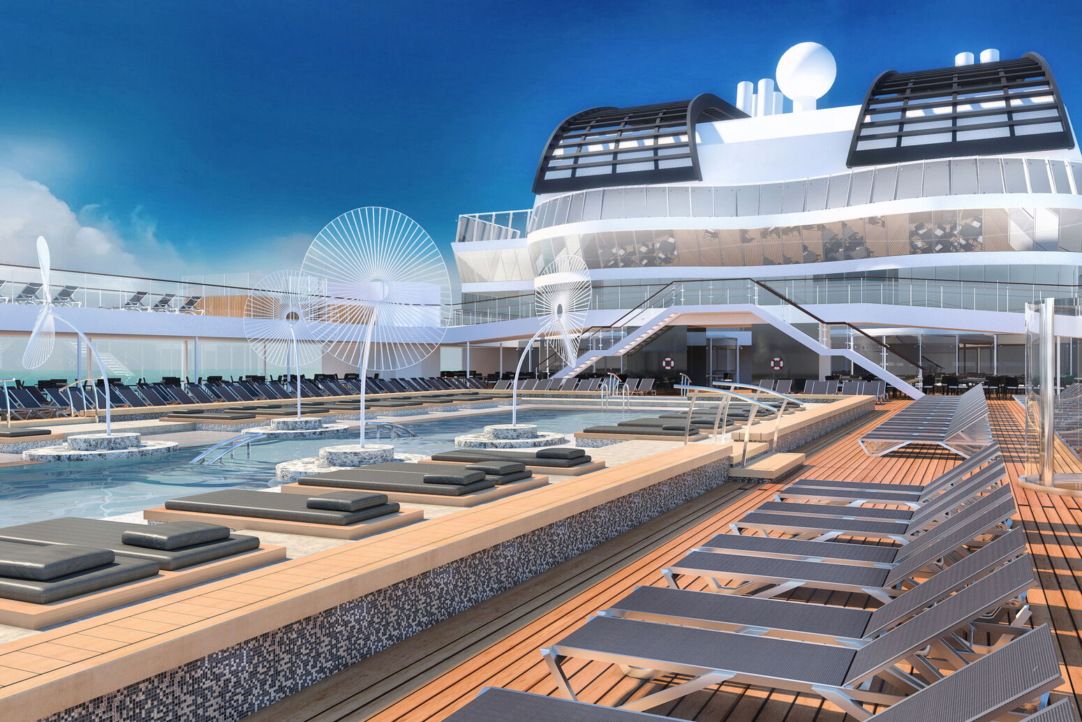 Fleet, Ship, MSC Virtuosa, Rendering, Public areas, Atmosphere Pool