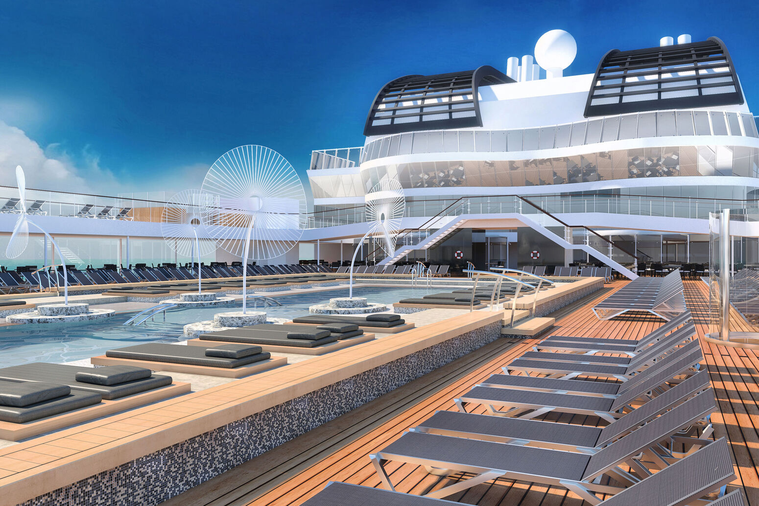 Fleet, Ship, MSC Virtuosa, Rendering, Public areas, Atmosphere Pool