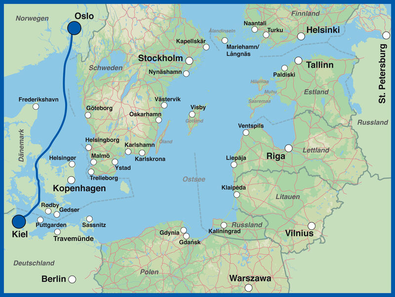 Fähre Oslo -  - Kiel