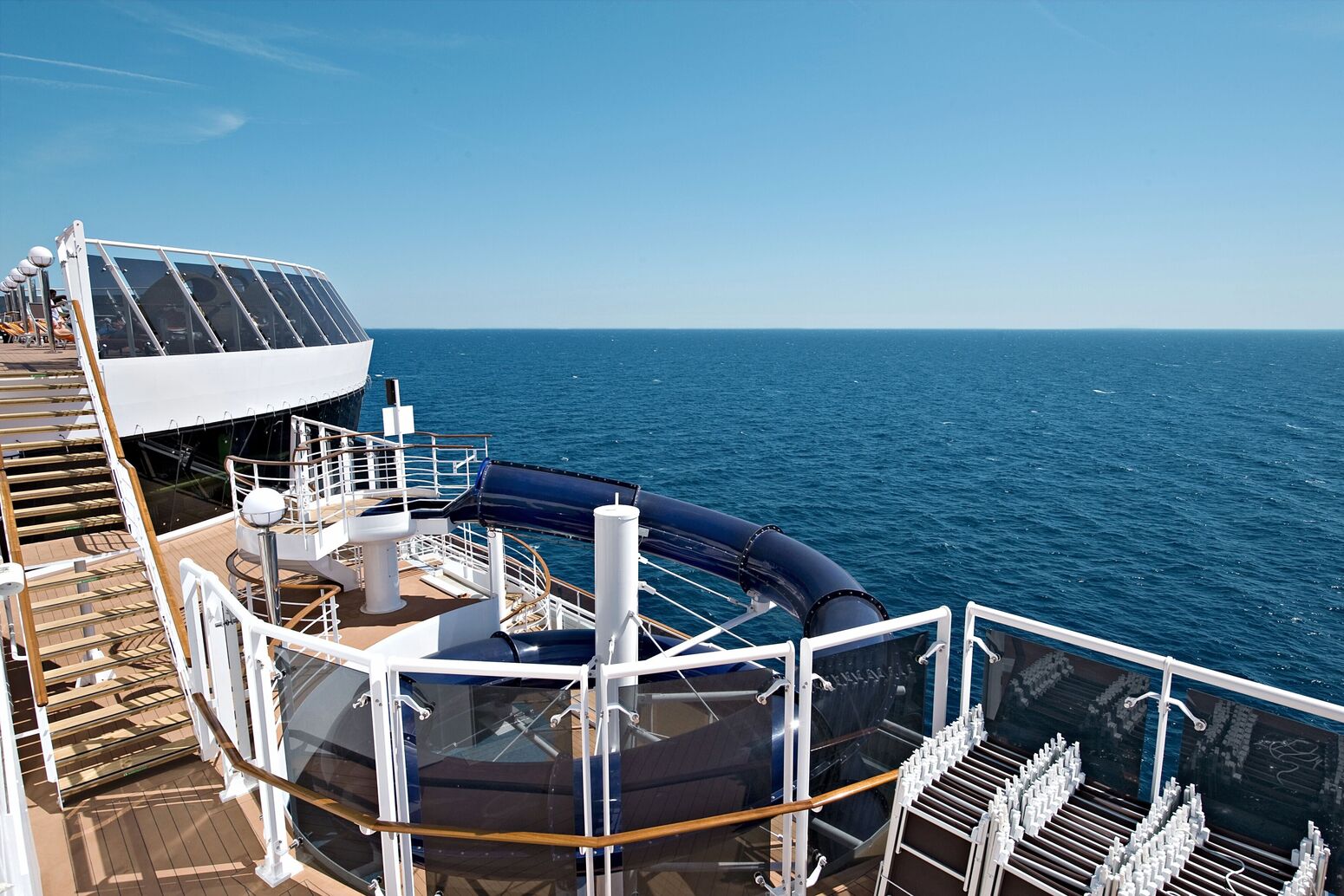 MSC Splendida, Ship, Deck, Sun, Sky, Sea, Toboga, Fantasia Class