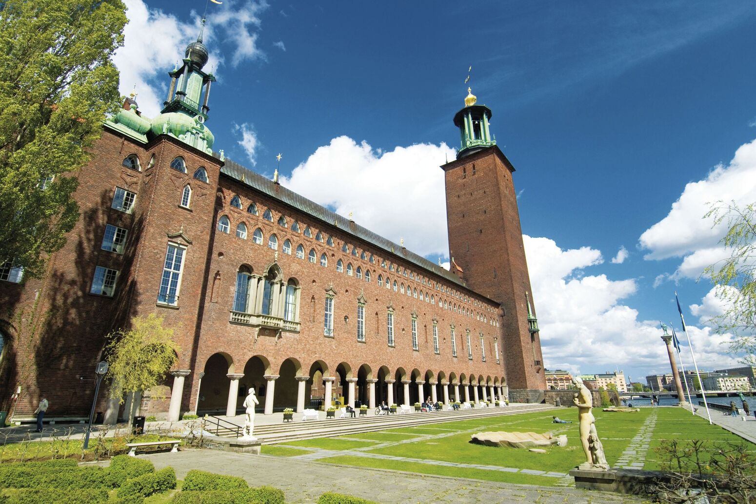 Destination, Stockholm, Sweden, Northern Europe, sky, building, garden, tree