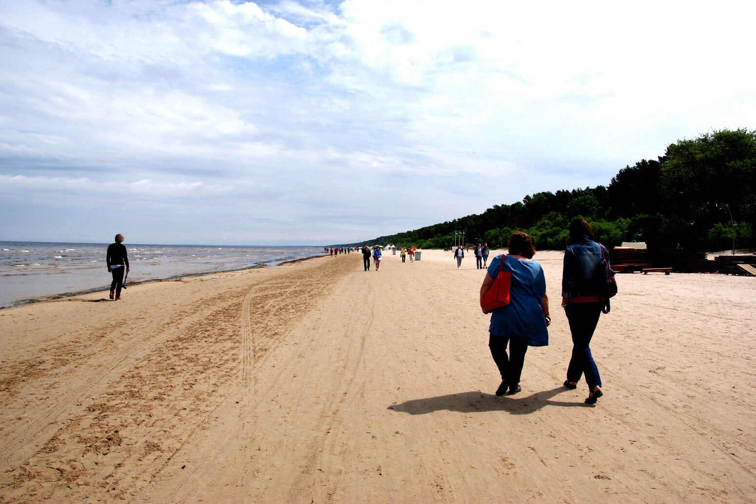 Mare Baltikum Reisen, lettland, Jurmala, Strand, Jugenstil-Holzvillen