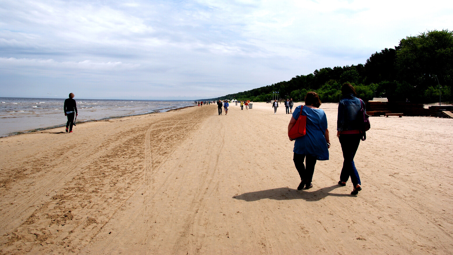Mare Baltikum Reisen, lettland, Jurmala, Strand, Jugenstil-Holzvillen